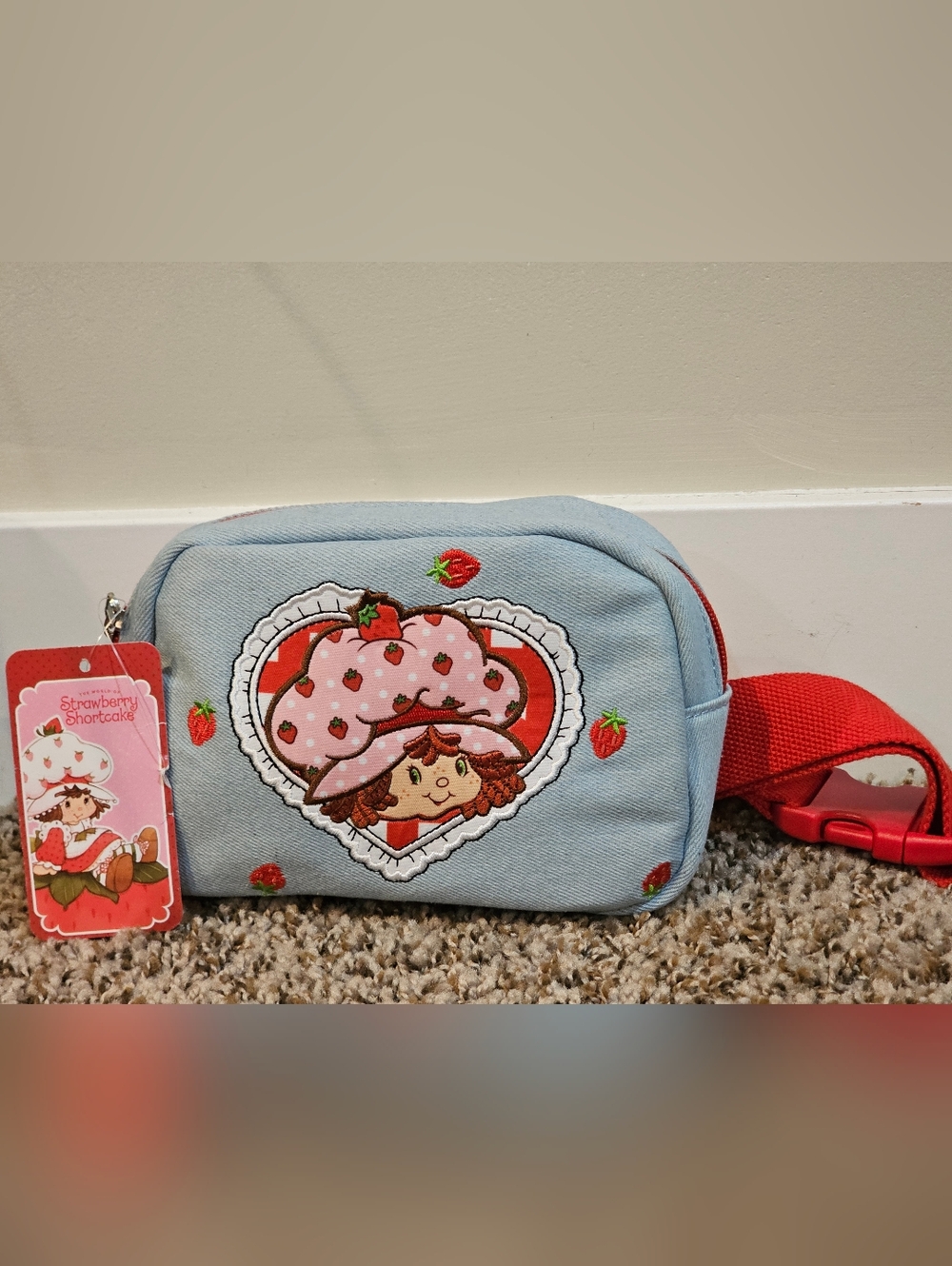 🍓 Strawberry Shortcake Mini Belt Bag / Waist Pack NWT Cute Y2K